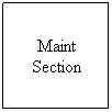 Text Box: Maint Section
